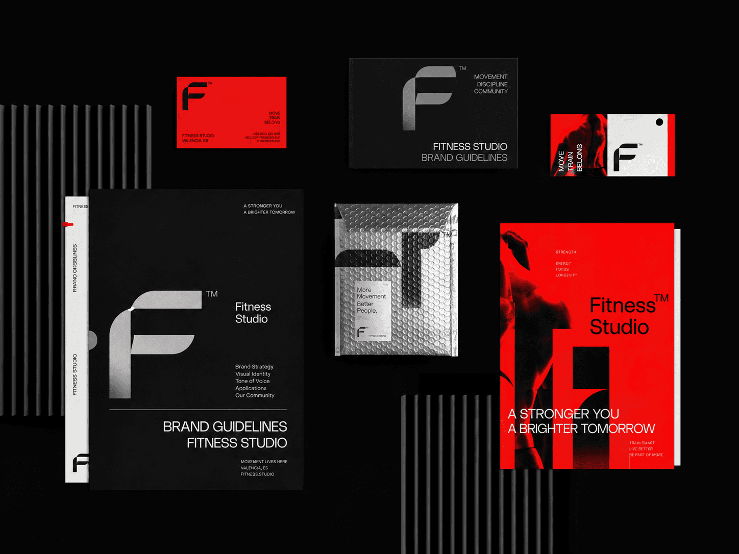Brand identity for a fitness studio